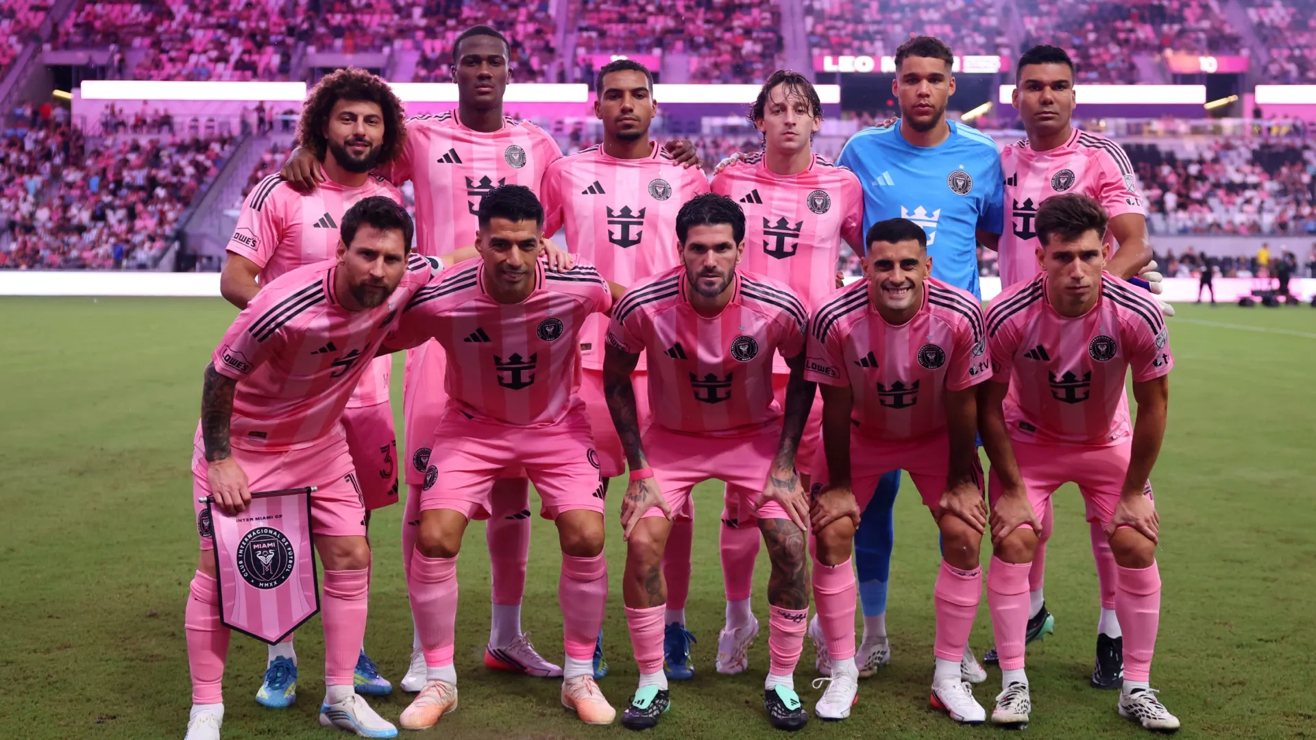 Players of Inter Miami prior to the MLS match (Source: Megan Briggs/Getty Images)