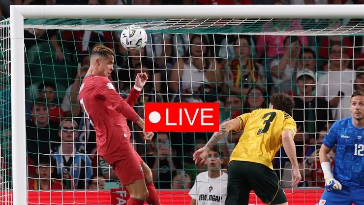 Cristiano Ronaldo of Portugal heads the ball.