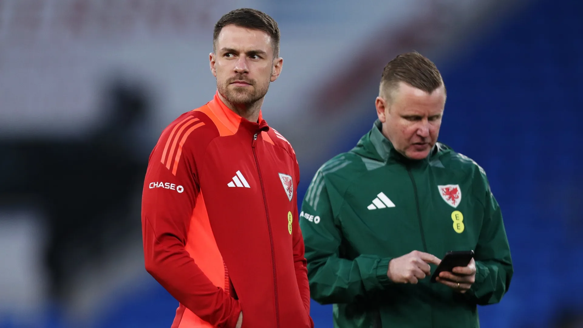Aaron Ramsey of Wales prior to the UEFA EURO 2024 Play-Offs Semi-final match (Source: Ryan Hiscott/Getty Images)