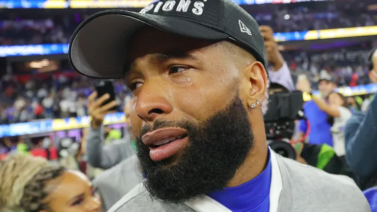 Odell Beckham Jr. during Super Bowl LVI at SoFi Stadium.