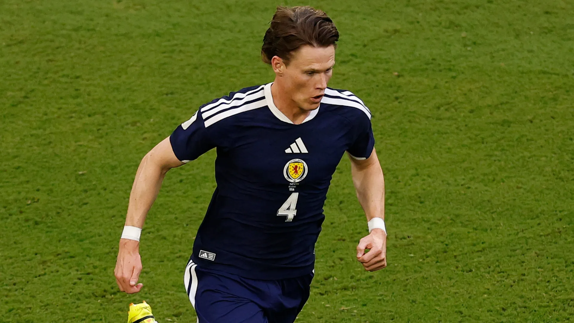 Scott McTominay #4 of Scotland during the FIFA World Cup 2026 Group C match (Source: Michael Reaves/Getty Images)
