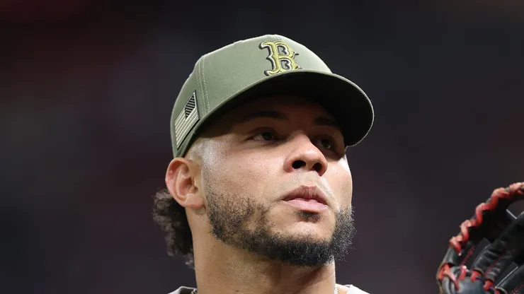 Willson Contreras #40 of the Boston Red Sox.