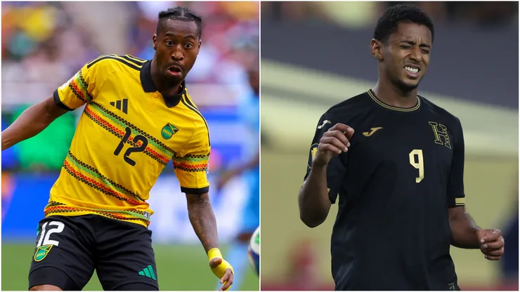 Norman Campbell of Jamaica and Anthony Lozano of Honduras
