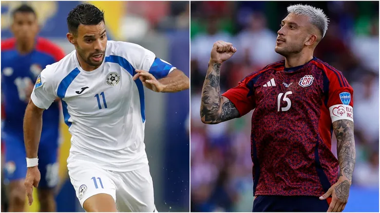 Juan Barrera of Nicaragua and Francisco Calvo of Costa Rica