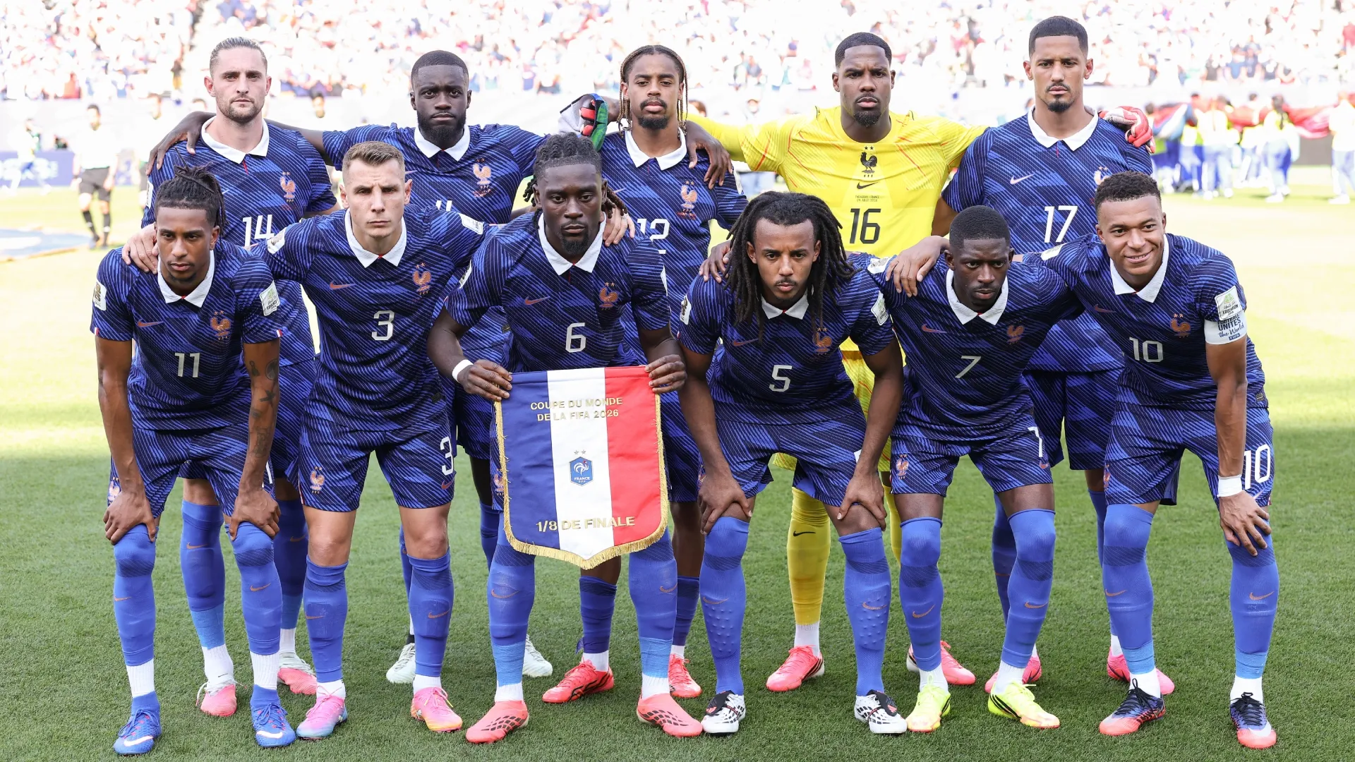France players pose for a team photograph in 2026 (Source: Dan Mullan/Getty Images)