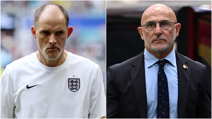 Thomas Tuchel (L) Luis de la Fuente (R).