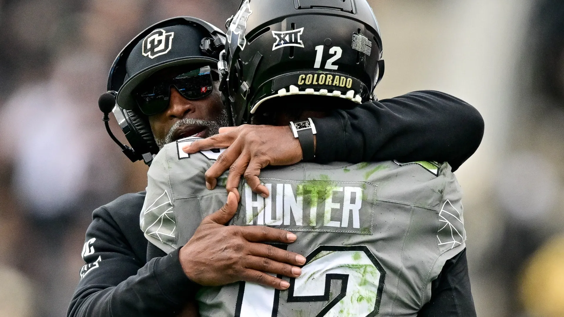 Deion Sanders and Travis Hunter