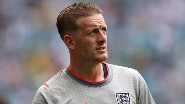 Jordan Pickford #1 of England looks on during the FIFA World Cup 2026 Bronze Medal match.
