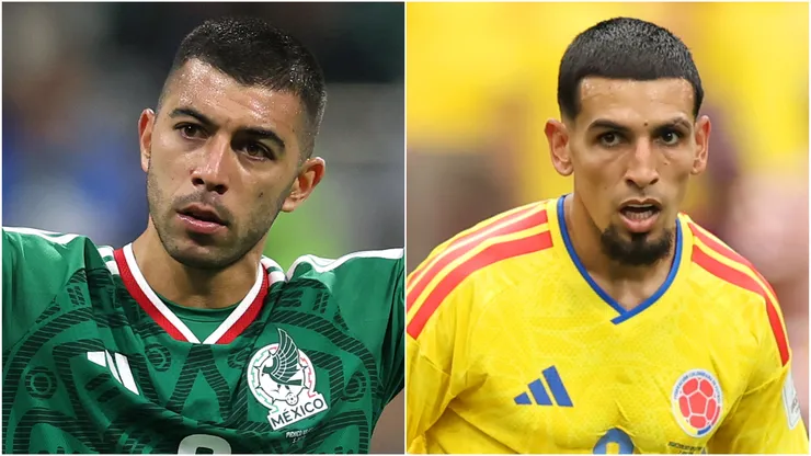 Erik Lira of Mexico and Daniel Munoz of Colombia.