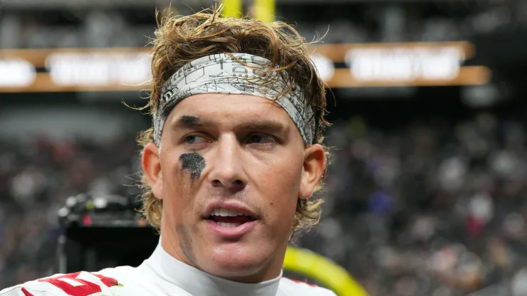 Jaxson Dart quarterback of the New York Giants
