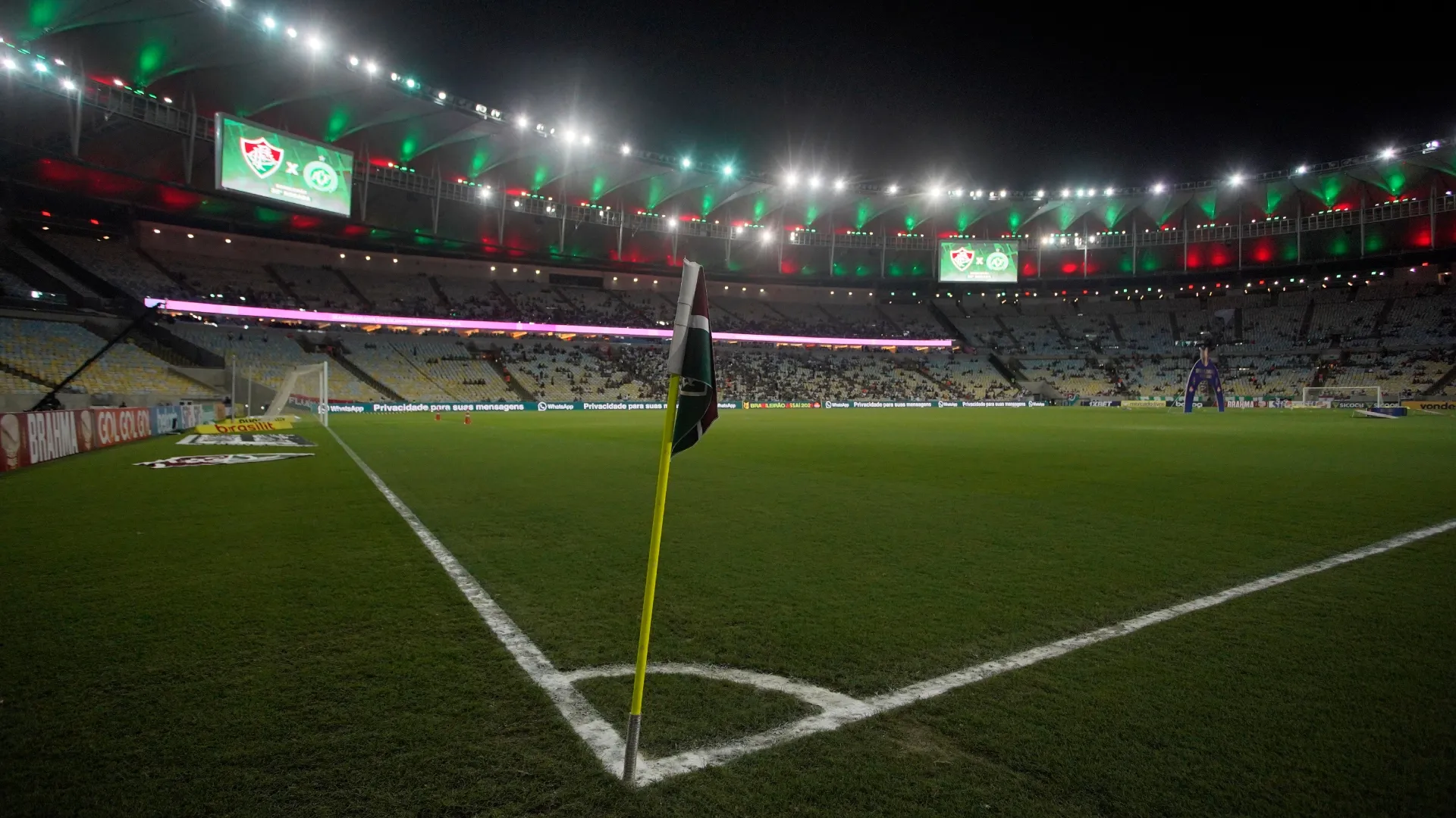 Close look of the grass at Maracana Stadium back in 2021.