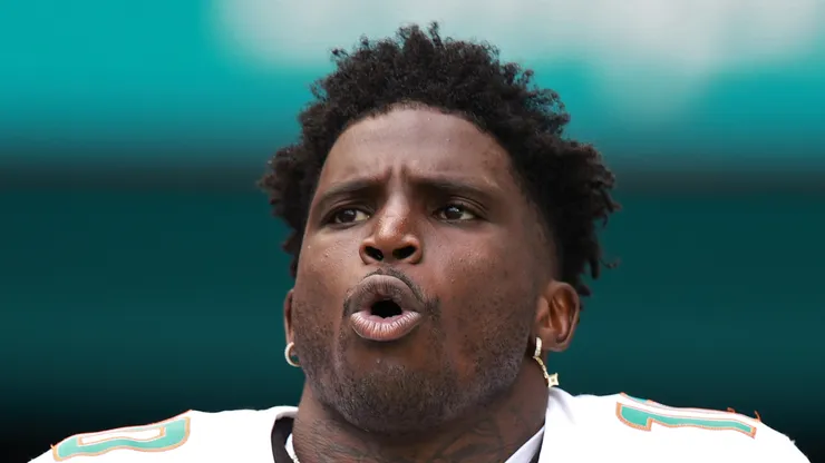 Tyreek Hill at Hard Rock Stadium in Miami Gardens, Florida.
