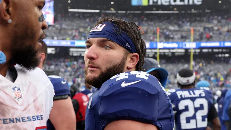 Cam Skattebo #44 of the New York Giants.