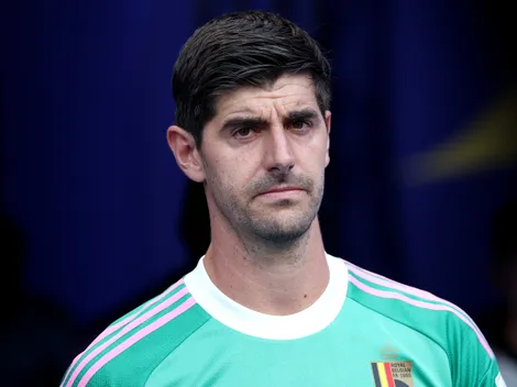 Why isn't Thibaut Courtois playing today for Belgium vs France?