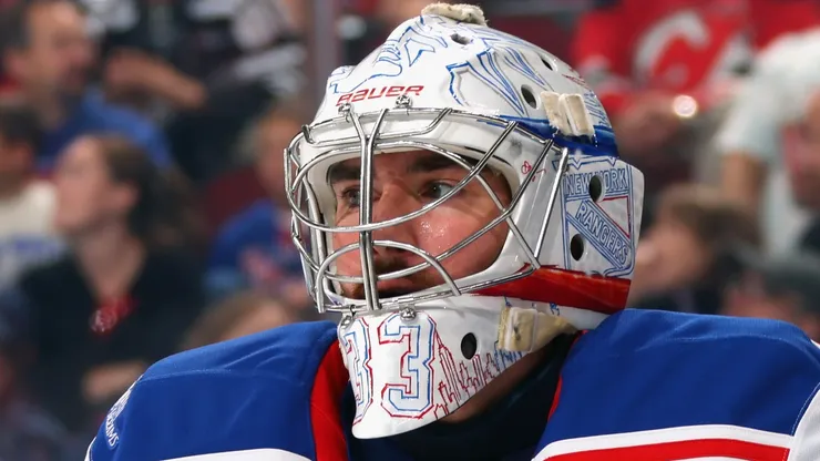 Dylan Garand #33 of the New York Rangers.