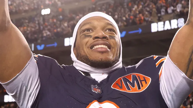 DJ Moore during a Chicago Bears game.