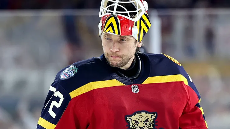 Sergei Bobrovsky #72 while playing for the Florida Panthers.