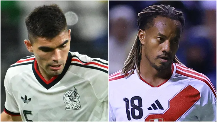 Johan Vasquez of Mexico and Andre Carrillo of Peru.