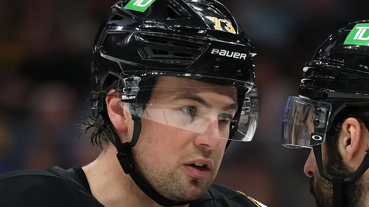 Charlie McAvoy #73 of the Boston Bruins at TD Garden.