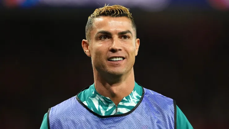 Cristiano Ronaldo of Portugal looks on as a substitute during the UEFA Nations League.
