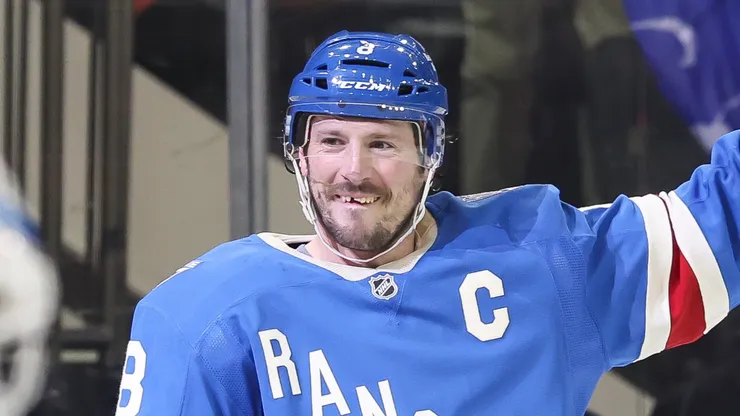 J.T. Miller #8 of the New York Rangers.
