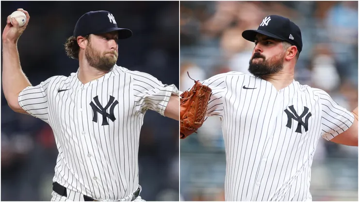 Gerrit Cole and Carlos Rodon of the New York Yankees.