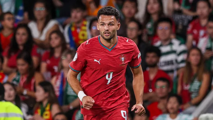 Goncalo Ramos in action for Portugal.