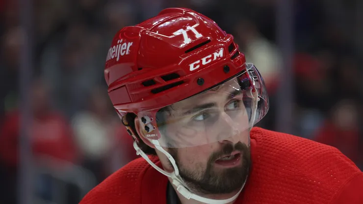 Dylan Larkin #71 of the Detroit Red Wings.