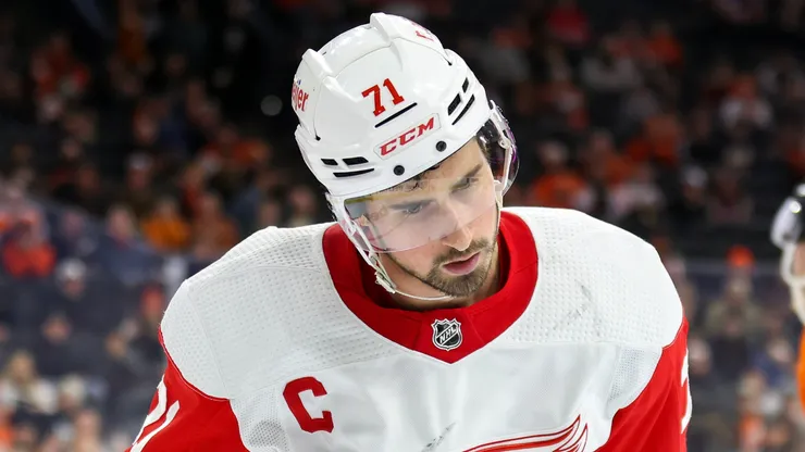 Dylan Larkin #71 of the Detroit Red Wings.