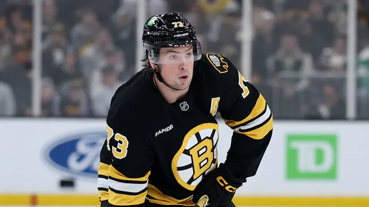 Charlie McAvoy #73 of the Boston Bruins