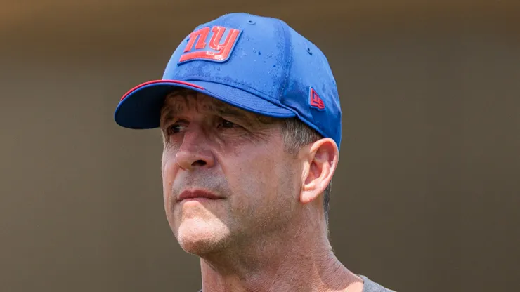 John Harbaugh head coach of the New York Giants