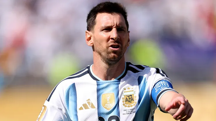 Lionel Messi #10 of Argentina.