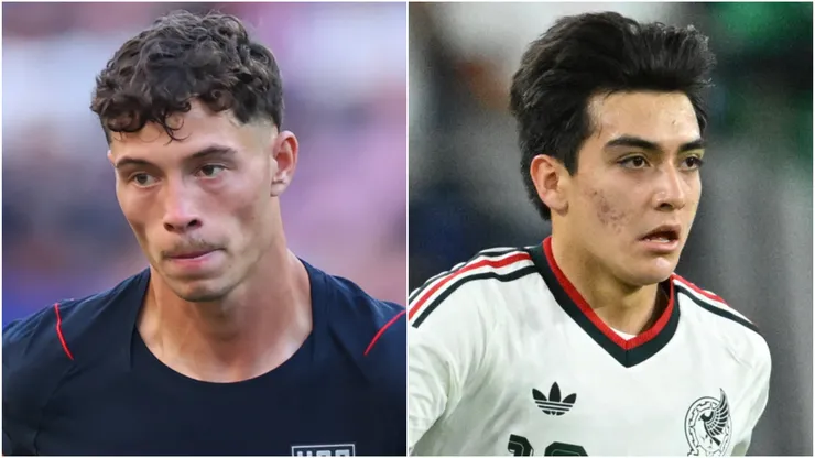 Sebastian Berhalter of USA and Gilberto Mora of Mexico.