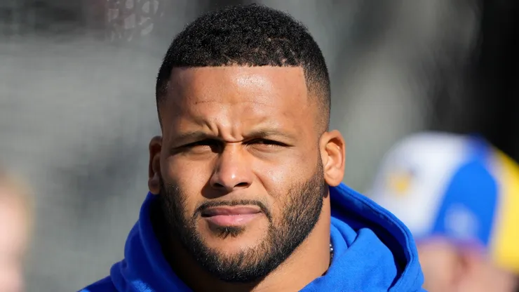 Aaron Donald defensive tackle of the Los Angeles Rams