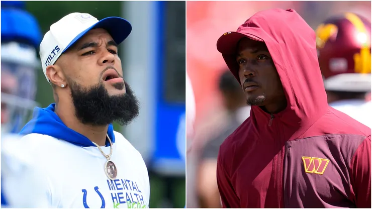 Keenan Allen (L) Terry McLaurin (R).