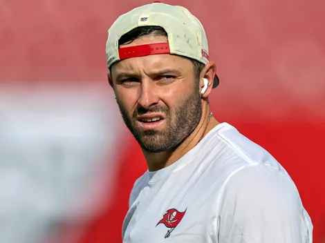 Why isn't Baker Mayfield playing today for Buccaneers vs Packers?