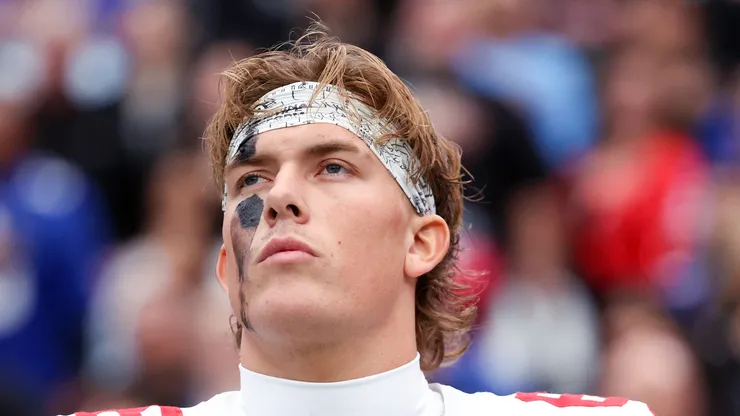Jaxson Dart quarterback of the New York Giants