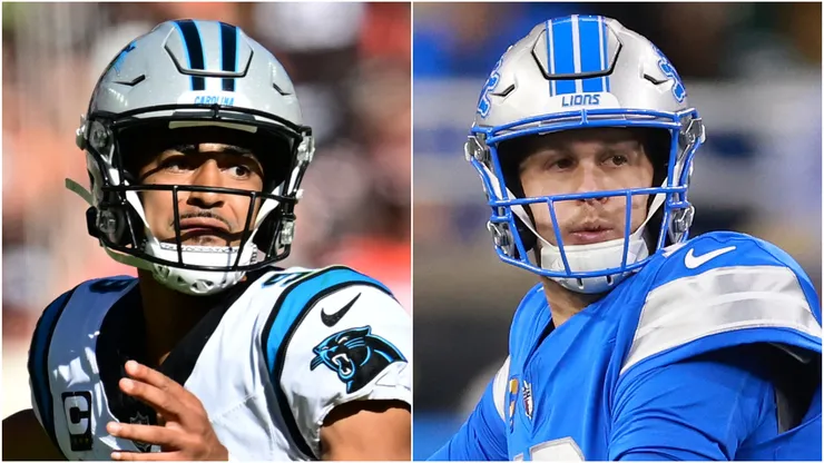 Bryce Young of Carolina Panthers and Jared Goff of Detroit Lions.