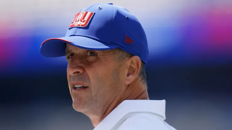 John Harbaugh head coach of the New York Giants