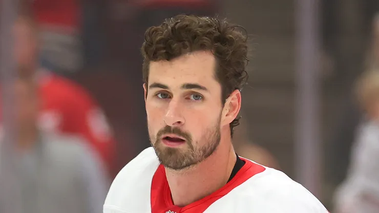 Dylan Larkin #71 of the Detroit Red Wings.