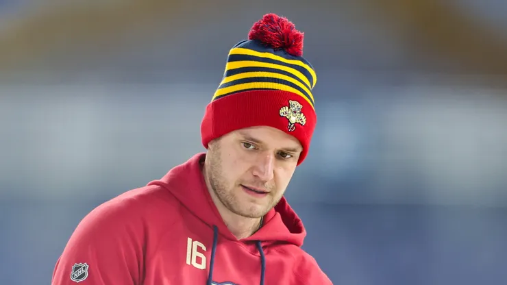 Aleksander Barkov #16 of the Florida Panthers at loanDepot park.