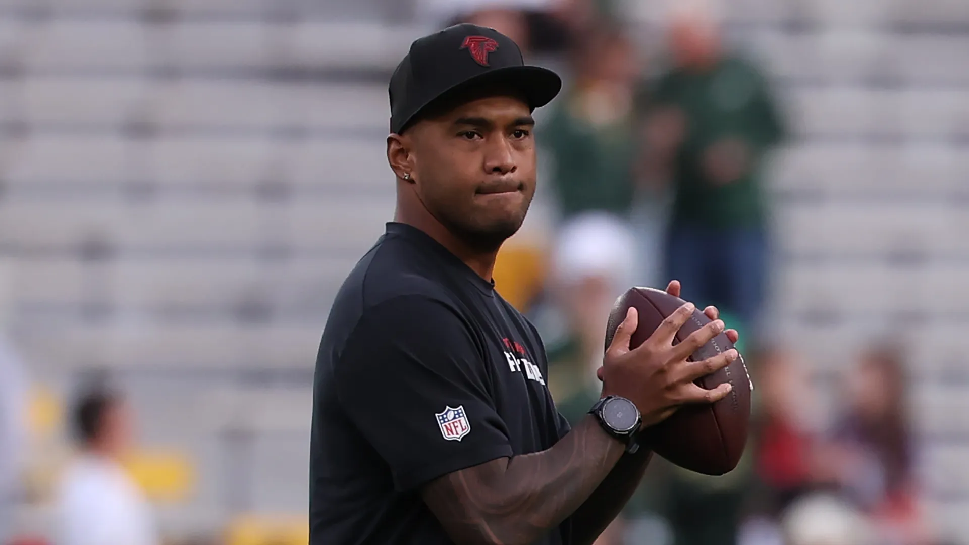 Tua Tagovailoa #1 of the Atlanta Falcons