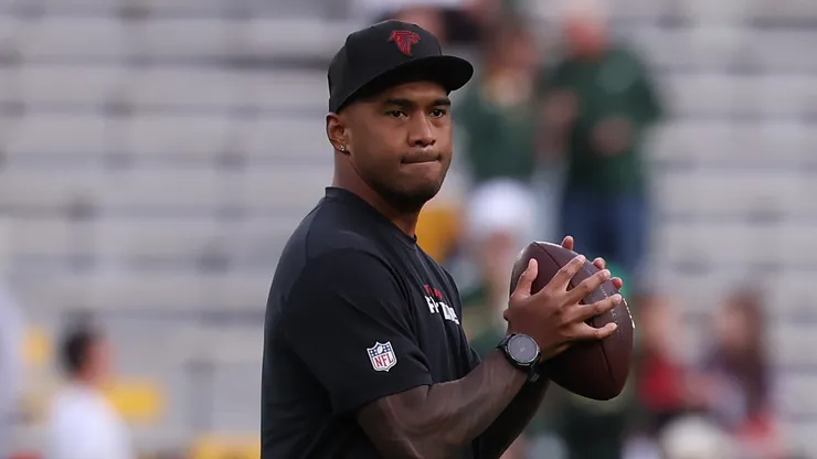 Tua Tagovailoa #1 of the Atlanta Falcons