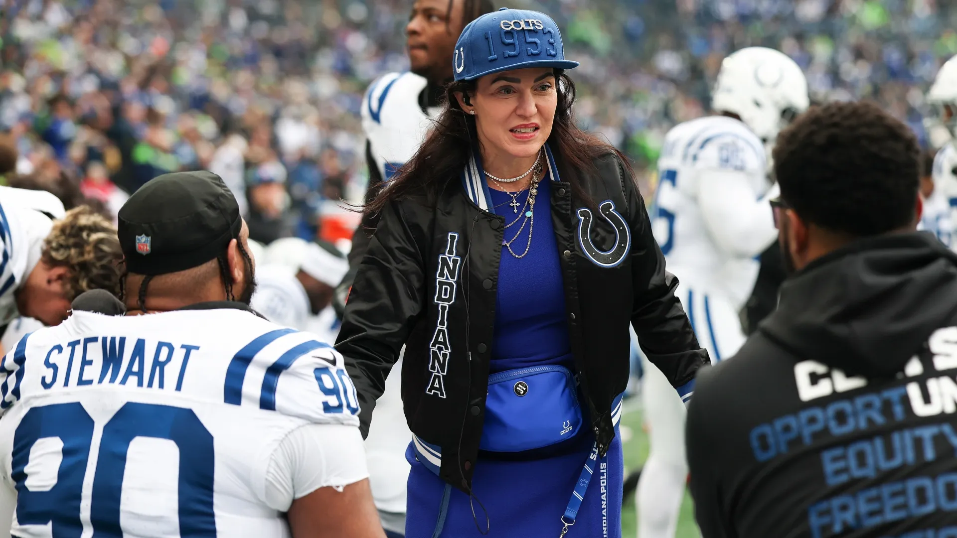 Carlie Irsay-Gordon of the Indianapolis Colts (Source: Steph Chambers/Getty Images)