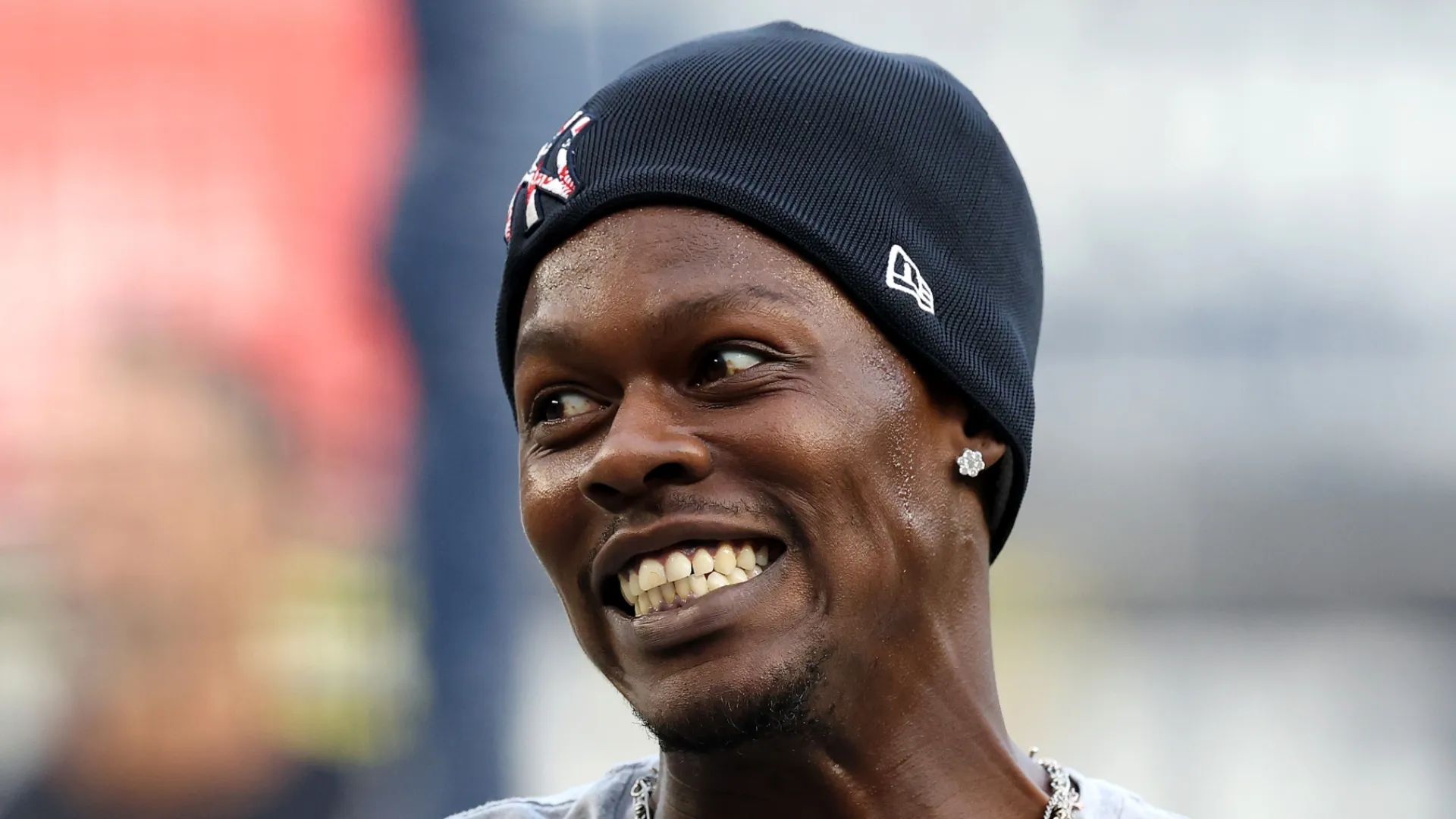 Jazz Chisholm Jr. #13 of the New York Yankees reacts during batting practice before the game against the Boston Red Sox in game two of the American League Wild Card Series at Yankee Stadium on September 30, 2026 in the Bronx borough of New York City. (Photo by Caleb Bowlin/Getty Images)
