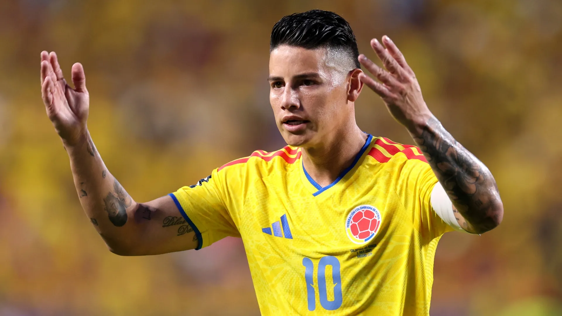James Rodriguez #10 of Colombia (Source: Luke Hales/Getty Images)