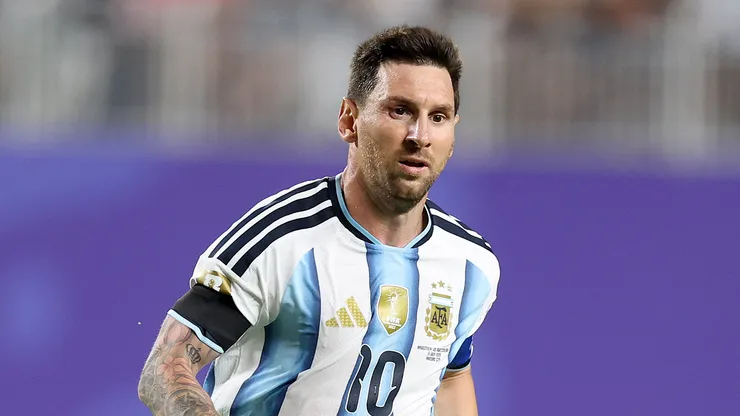 Lionel Messi #10 of Argentina.