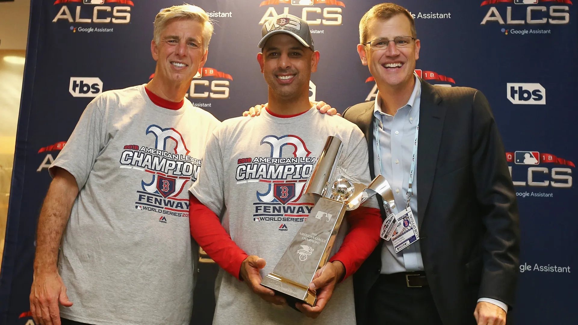 Dave Dombrowski with Alex Cora