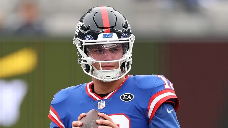 J.J. McCarthy #18 of the New York Giants
