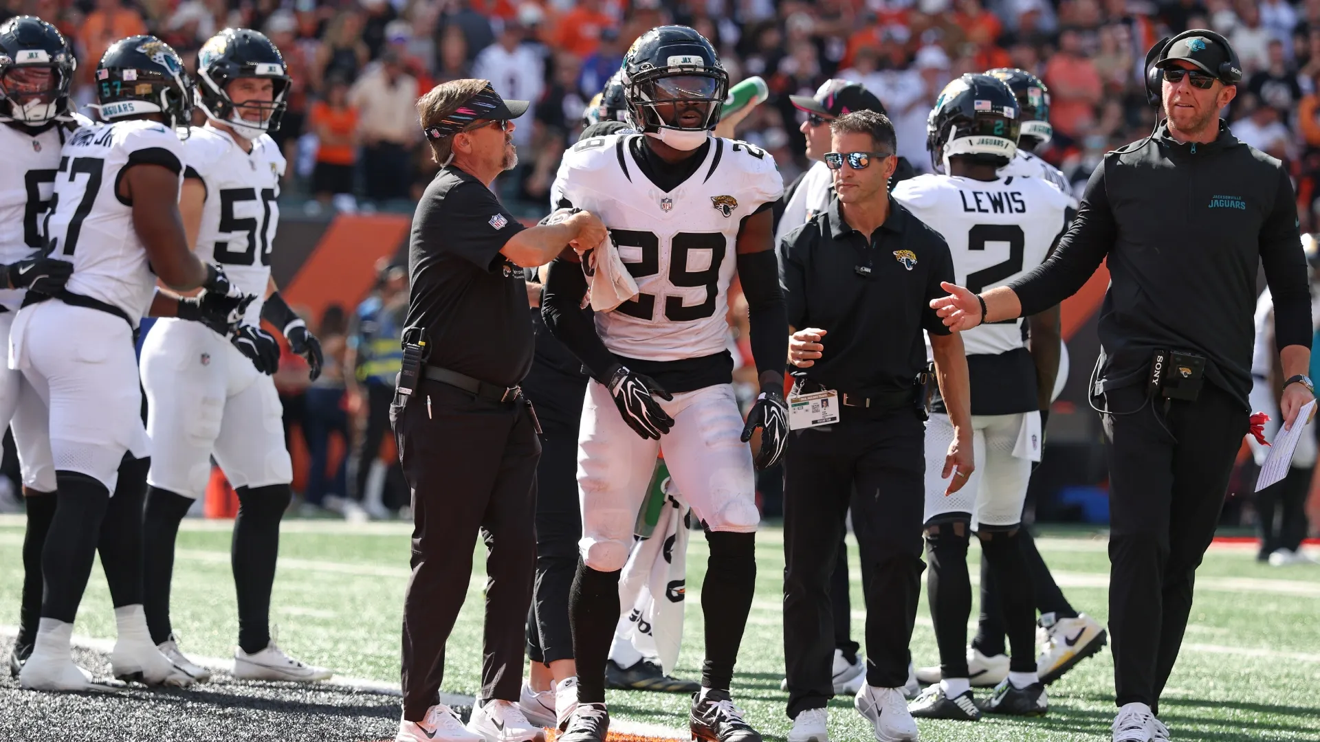 Eric Murray #29 of the Jacksonville Jaguars (Source: Andy Lyons/Getty Images)